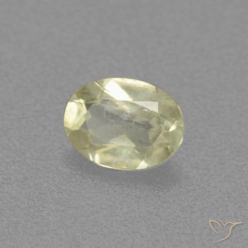 Diásporo com mudança de cor Amarelo claro Natural 0.47ct, oval, VS