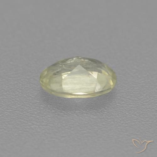 Diásporo com mudança de cor Amarelo claro Natural 0.47ct, oval, VS
