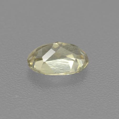 Diasporo de mudança de cor amarelo natural 0,54ct, corte oval, VS