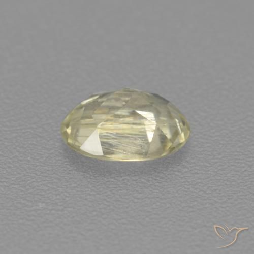Diásporo com mudança de cor Luz amarela Natural 0.51ct, oval, VS