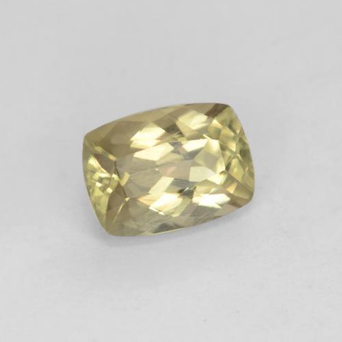 Diasporo de mudança de cor amarelo natural 0,89ct, almofada cortada, VS