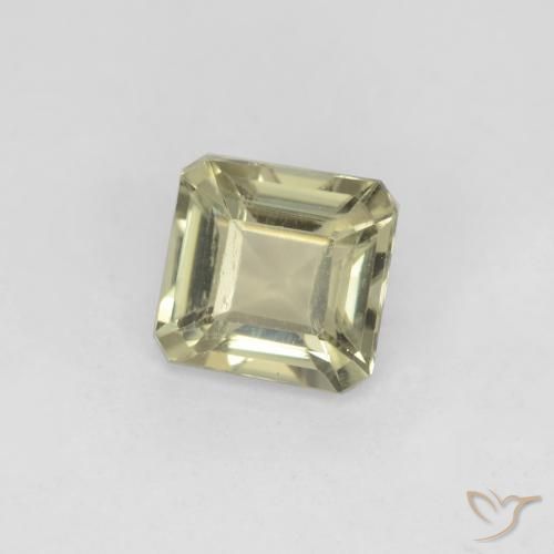 Diasporo de mudança de cor amarelo natural 0,80ct, corte esmeralda, VS