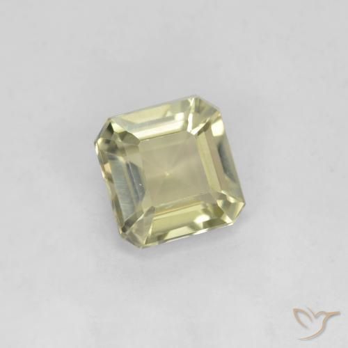 Diásporo com mudança de cor Luz amarela Natural 0.70ct, Corte Octógono / Esmeralda, VS
