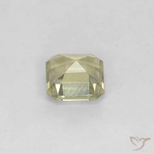 Diásporo com mudança de cor Luz amarela Natural 0.70ct, Corte Octógono / Esmeralda, VS