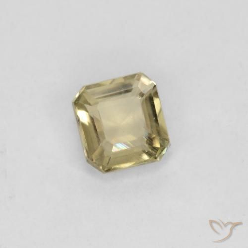 Diásporo com mudança de cor Luz amarela Natural 0.60ct, Corte Octógono / Esmeralda, VS