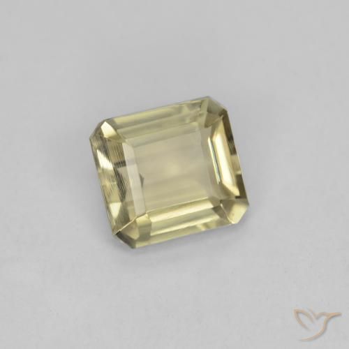 Diásporo com mudança de cor Luz amarela Natural 0.97ct, Corte Octógono / Esmeralda, VVS-VS