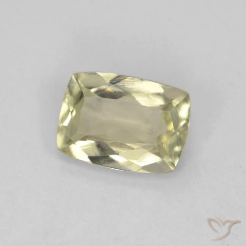 Diásporo com mudança de cor Amarelo claro Natural 0.86ct, Almofada, VS