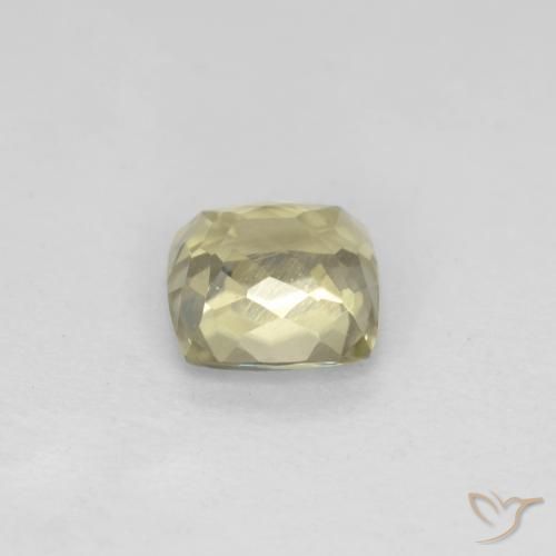 Diásporo com mudança de cor Luz amarela Natural 0.90ct, Almofada, VS