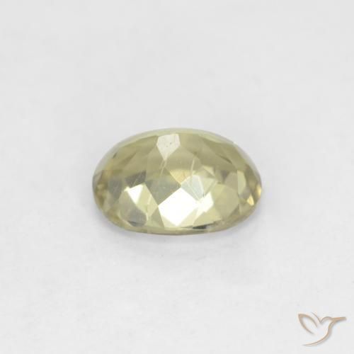 Diásporo com mudança de cor Luz amarela Natural 0.79ct, oval, VS