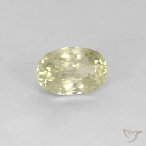 Diásporo com mudança de cor Luz amarela Natural 0.78ct, oval, VS