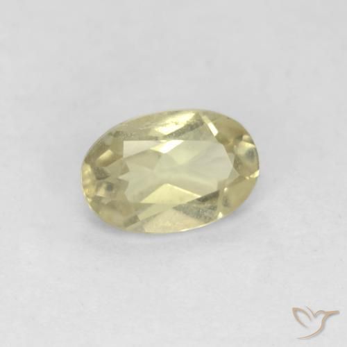 Diásporo com mudança de cor Luz amarela Natural 0.57ct, oval, VS