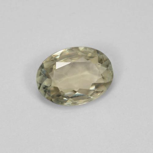 Diasporo de mudança de cor amarelo natural 0,64ct, corte oval, VVS-VS