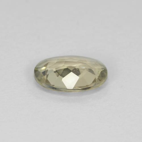 Diasporo de mudança de cor amarelo natural 0,64ct, corte oval, VVS-VS