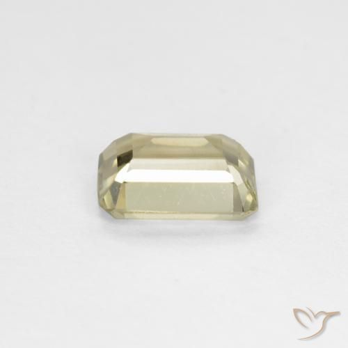 Diásporo com mudança de cor Luz amarela Natural 0.71ct, Corte Octógono / Esmeralda, VS