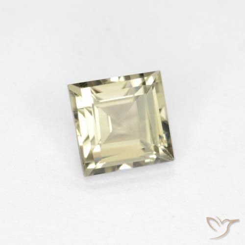 Diásporo com mudança de cor Amarelo claro Natural 0.74ct, Quadrado, VS