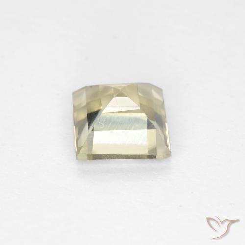 Diásporo com mudança de cor Amarelo claro Natural 0.74ct, Quadrado, VS