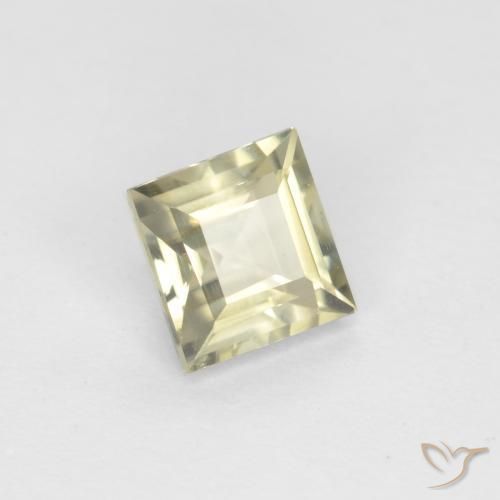 Diásporo com mudança de cor Luz amarela Natural 0.83ct, Quadrado, VVS-VS