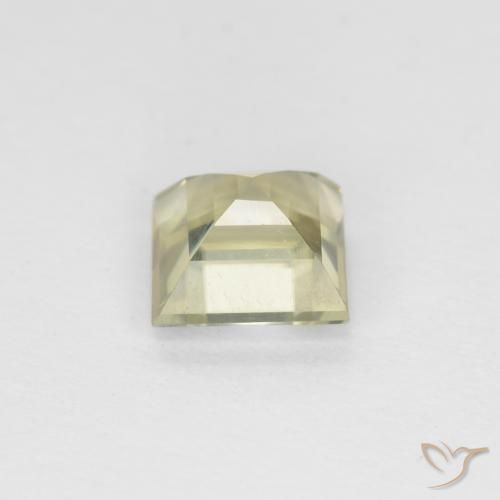 Diásporo com mudança de cor Luz amarela Natural 0.83ct, Quadrado, VVS-VS