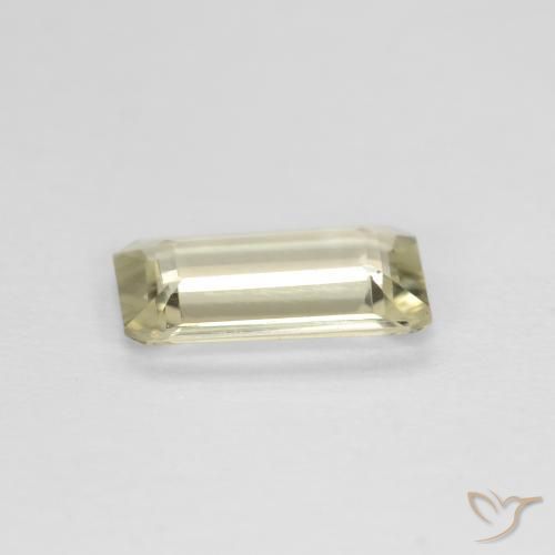 Diásporo com mudança de cor Amarelo muito claro Natural 0.58ct, Corte Octógono / Esmeralda, VVS-VS