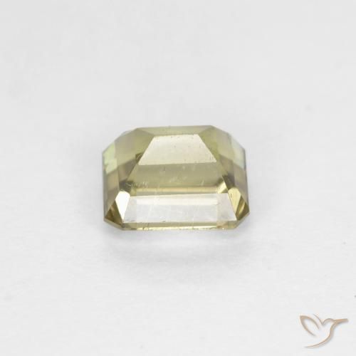 Diásporo com mudança de cor Amarelo claro Natural 0.78ct, Corte Octógono / Esmeralda, VS-SI