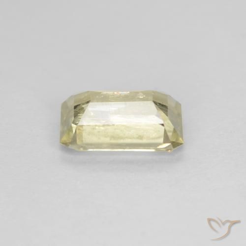 Diásporo com mudança de cor Luz amarela Natural 0.73ct, Corte Octógono / Esmeralda, VS-SI
