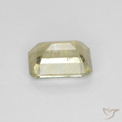 Diásporo com mudança de cor Amarelo claro Natural 0.76ct, Corte Octógono / Esmeralda, VS-SI