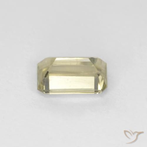 Diásporo com mudança de cor Amarelo Muito Pálido Natural 0.78ct, Corte Octógono / Esmeralda, VS