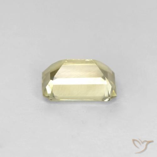 Diásporo com mudança de cor amarelo bege Natural 0.73ct, Corte Octógono / Esmeralda, VS
