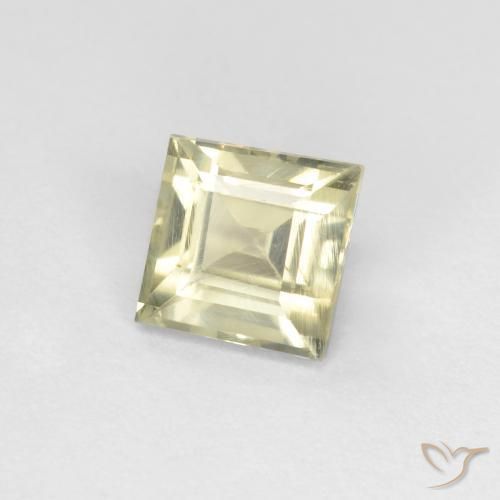 Diásporo com mudança de cor amarelo bege Natural 0.89ct, Quadrado, VS