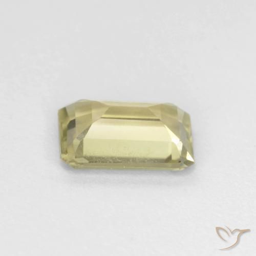 Diásporo com mudança de cor Amarelo muito claro Natural 0.85ct, Corte Octógono / Esmeralda, VVS-VS