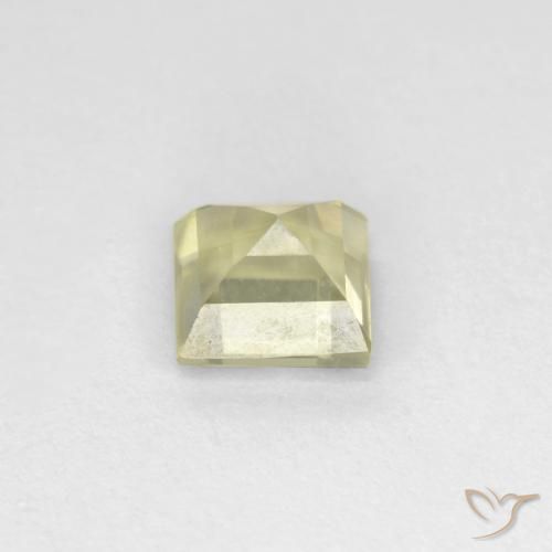 Diásporo com mudança de cor Amarelo muito claro Natural 0.63ct, Quadrado, VS