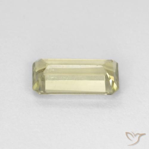 Diásporo com mudança de cor Amarelo claro Natural 0.81ct, Corte Octógono / Esmeralda, VVS-VS