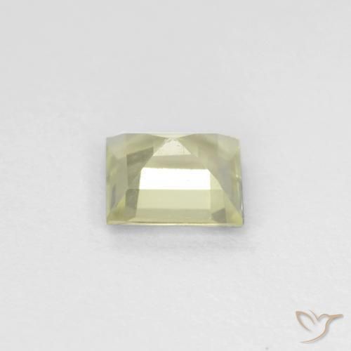 Diásporo com mudança de cor Amarelo muito claro Natural 0.62ct, Quadrado, VVS-VS