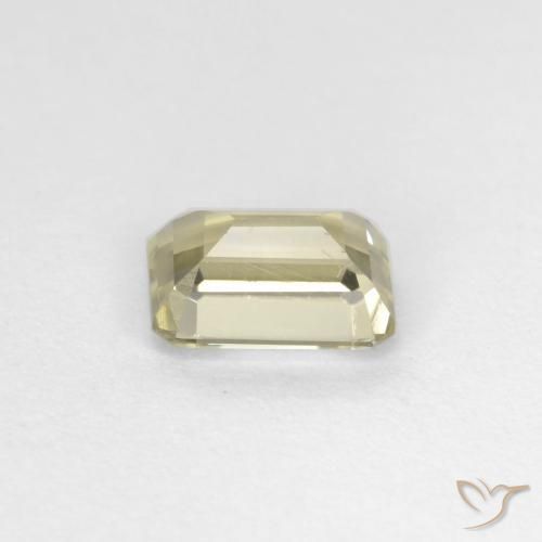 Diásporo com mudança de cor Amarelo muito claro Natural 0.72ct, Corte Octógono / Esmeralda, VVS-VS
