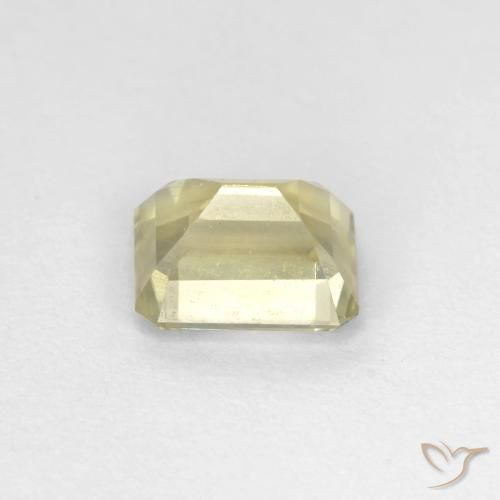 Diásporo com mudança de cor Amarelo claro Natural 0.94ct, Corte Octógono / Esmeralda, VS