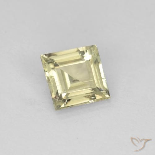 Diásporo com mudança de cor Amarelo muito claro Natural 0.62ct, Quadrado, VS