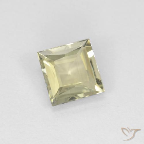 Diásporo com mudança de cor Amarelo muito claro Natural 0.66ct, Quadrado, VS