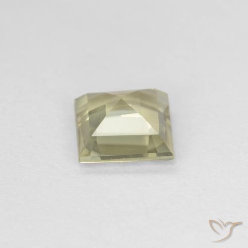 Diásporo com mudança de cor Amarelo muito claro Natural 0.66ct, Quadrado, VS