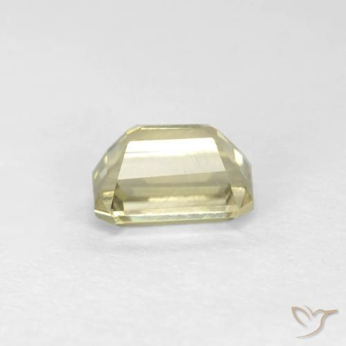 Diásporo com mudança de cor Amarelo Muito Pálido Natural 0.74ct, Corte Octógono / Esmeralda, VS