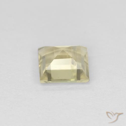 Diásporo com mudança de cor Amarelo muito claro Natural 0.70ct, Quadrado, VS