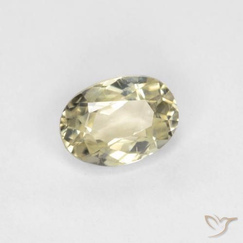 Diásporo com mudança de cor Luz amarela Natural 0.57ct, oval, VVS-VS