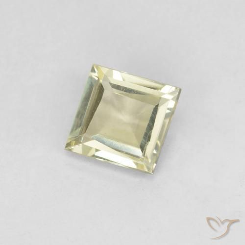 Diásporo com mudança de cor Luz amarela Natural 0.45ct, Quadrado, VS