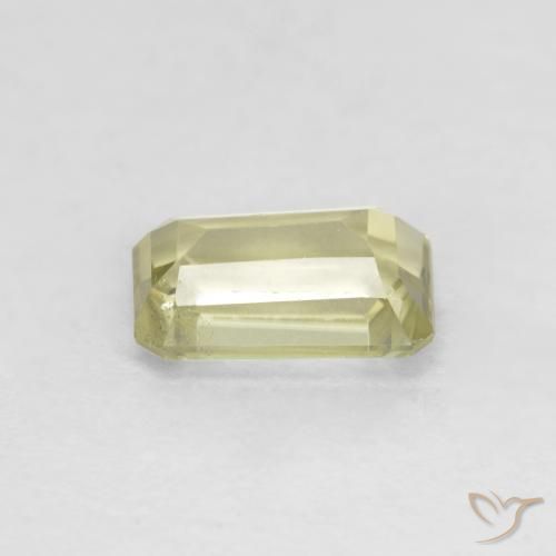 Diásporo com mudança de cor Luz amarela Natural 0.77ct, Corte Octógono / Esmeralda, VS