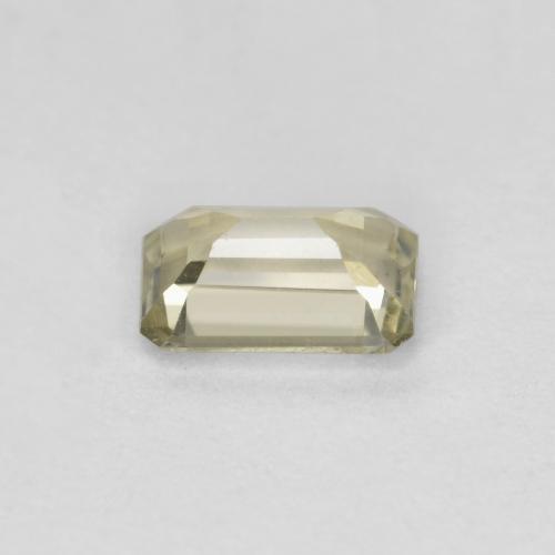 Diasporo de mudança de cor amarelo natural 0,62ct, corte esmeralda, VS