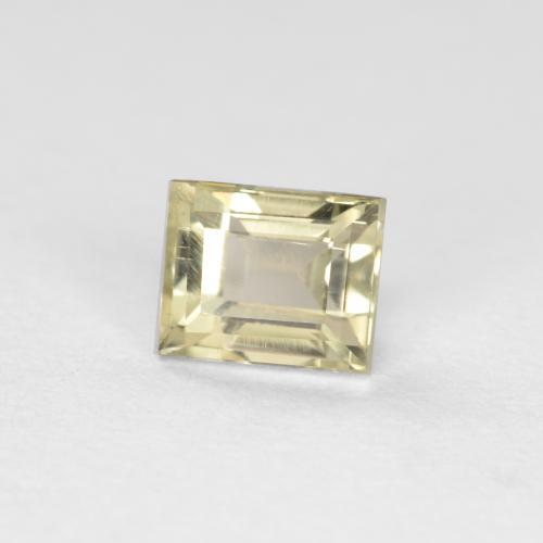 Diásporo com mudança de cor Amarelo claro Natural 0.46ct, baguete, VS