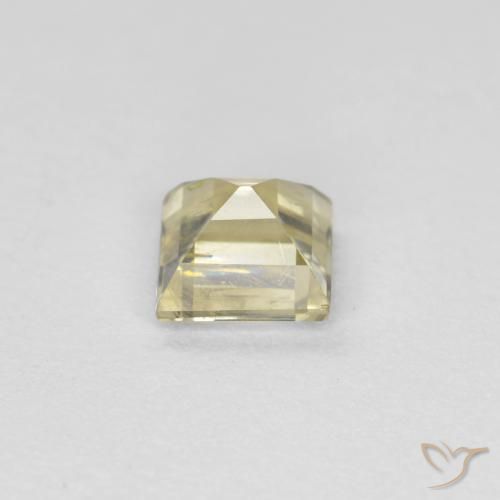 Diásporo com mudança de cor Amarelo claro Natural 0.58ct, baguete, SI
