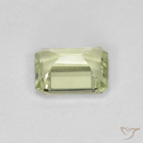 Diásporo com mudança de cor Amarelo muito claro Natural 0.68ct, Corte Octógono / Esmeralda, VVS-VS