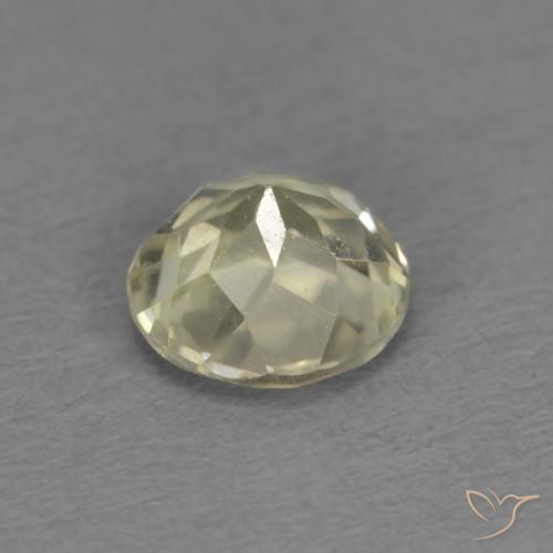 Diásporo com mudança de cor Amarelo muito claro Natural 0.45ct, Redondo, VS
