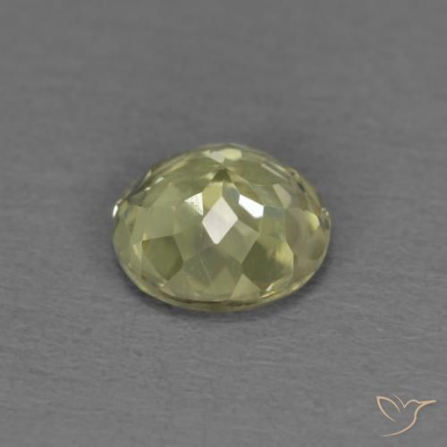Diásporo com mudança de cor Luz amarela Natural 0.52ct, Redondo, VS
