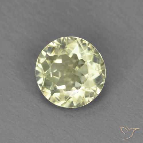 Diásporo com mudança de cor Luz amarela Natural 0.56ct, Redondo, VS